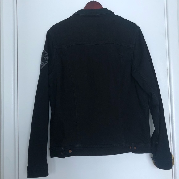 Timberland Slim Fit Denim Jacket in Black - Picture 4 of 6
